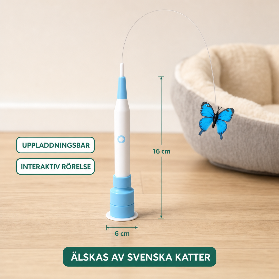 Interaktiv levande fjäril