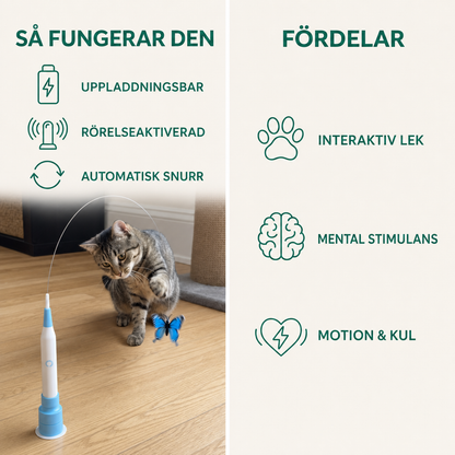 Interaktiv levande fjäril