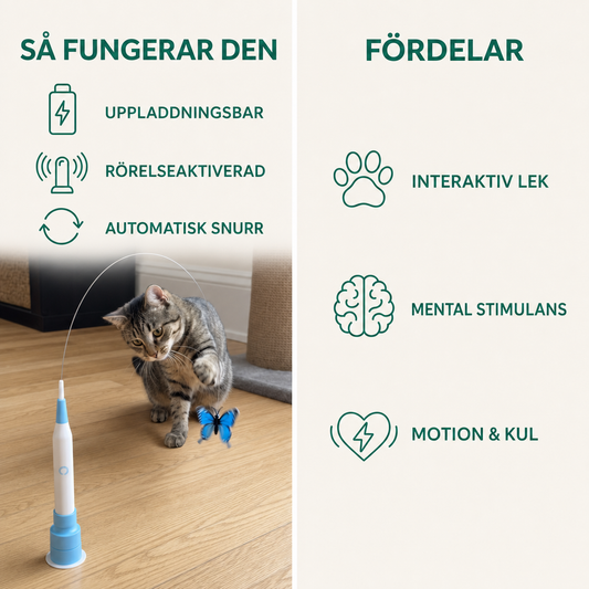 Interaktiv levande fjäril